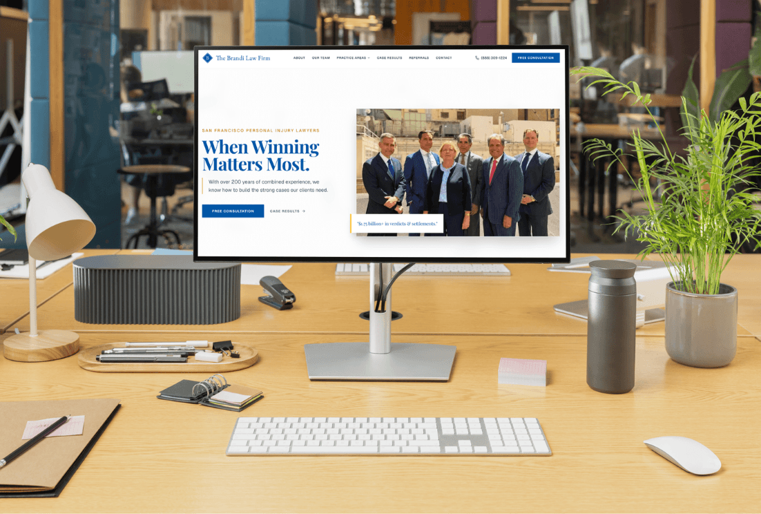 The Brandi Law Firm - website project by Lakeside Web Design