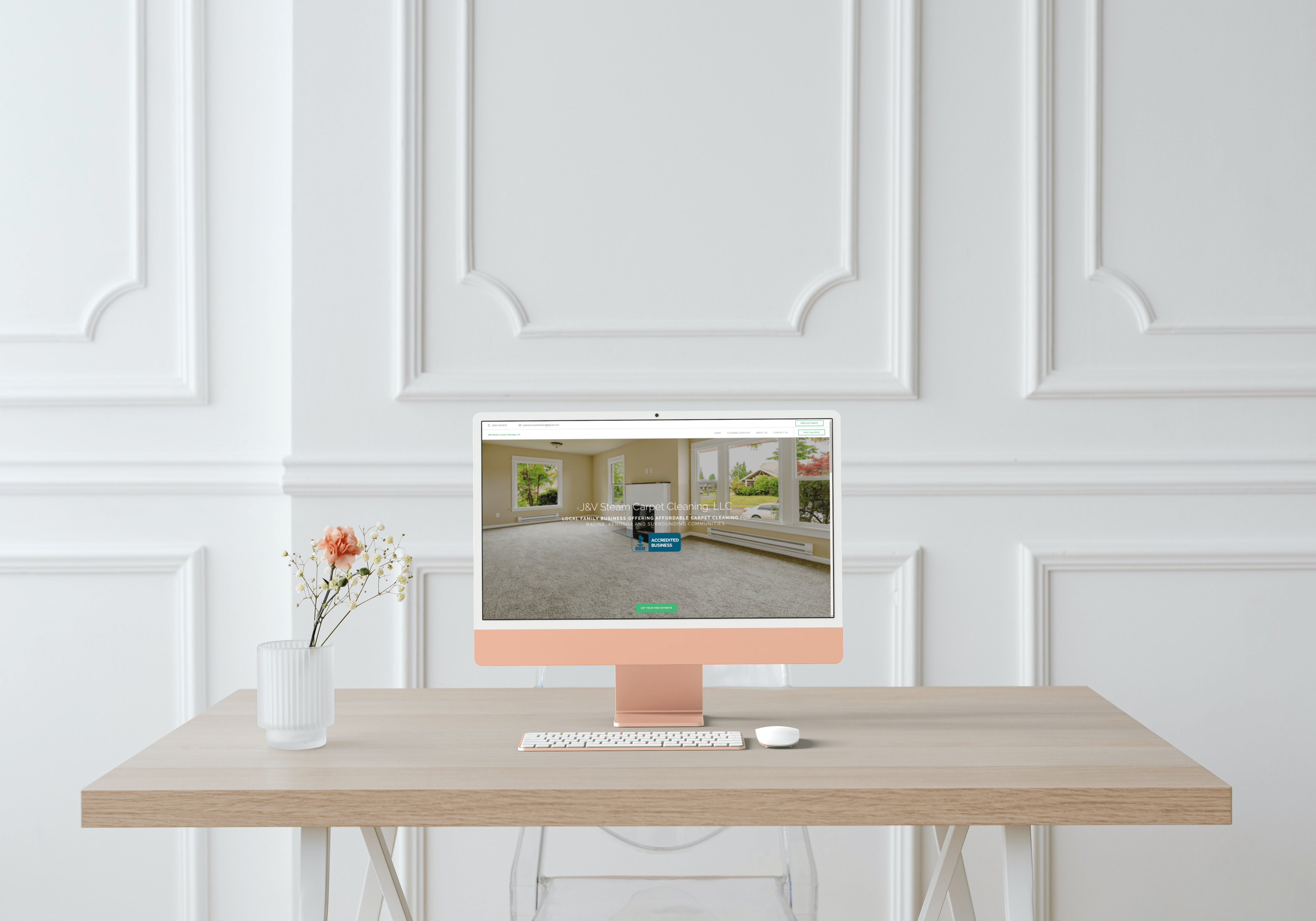 JV Steam Carpet Cleaning website project